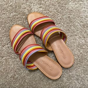 Madewell The Meg Slide Sandals Nouveau Pink Multi